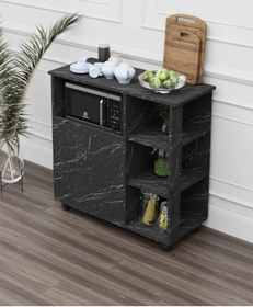 Resim Bozlale Çok Amaçlı Mikrodalga Fırın Airflyer Kahve Dolabı Siyah 