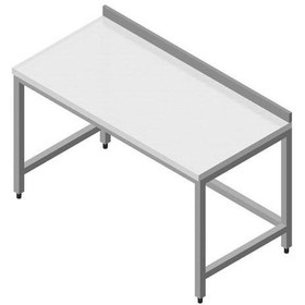 Resim Çalışma Tezgahı Polietilen Tablalı Taban Rafsız 140x60 Cm 