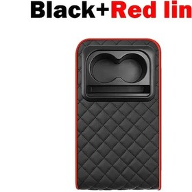 Resim Xuweiwei Siyah Deluxe Araç Kolçak Yastığı Memory Foam Depo Cebi Telefon Tutucu Uzun Süren Sürüşler İçin Konforlu 