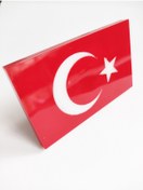 Resim REPLAX Türk Bayrağı Pleksi Panjur Arması Vidalı 