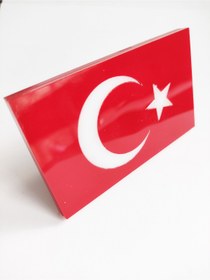Resim REPLAX Türk Bayrağı Pleksi Panjur Arması Vidalı 