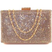 Resim Taşlı Gold Abiye Çanta Altın Abiye Çanta Gold Abiye Çanta Gold Taşlı Davet Gece Çantası 