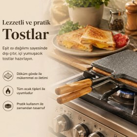 Resim Ulu Pazarlama Iç Dış Granit Tost Makinası (5570) 