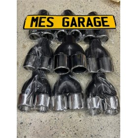 Resim Çift Çıkış Egzoz Ucu 