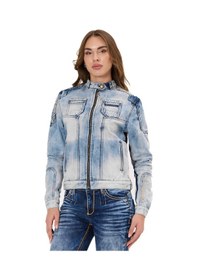Resim Wj233 Kadın Kot Ceket Modern Kesim & Şık Detaylarla Trend Görünüm Iceblue 