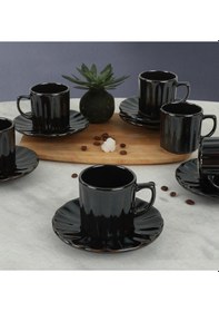 Resim Keramika Shizen Sirisus 6 Kişilik Türk Kahve Fincan Takımı Kahve 