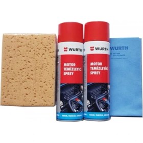 Resim Würth Motor Temizleme Spreyi 2 Li Güderi Bez Yıkama Süngeri 