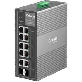 Resim Omada Ies210gpp Industrial, 10 Port Gigabit, 6 Port Poe+, 2 Port Poe++, 2 Port Combo Sfp, 240w, Yönetilebilir Endüstriyel Switch 