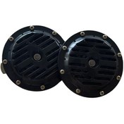 Resim Dı dıt korna 12v rölesiz super ton büyük siyah set / SSKO72 