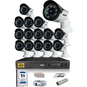 Resim IDS 15 Kameralı Set - 5 Mp Sony Lensli Full HD Gece Görüşlü Güvenlik Kamerası Sistemi - Cepten Izle 