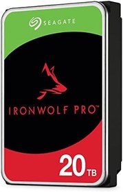 Resim Seagate IronWolf Pro 20 TB Kurumsal NAS Dahili Sabit Disk HDD - CMR 3,5”, SATA 6 Gb/sn, 7200 Devir/Dakika, 256 MB Önbellek, RAID Ağa Bağlı Depolama için, Rescue Hizmetleri (ST20000NT001) Gümüş Kırmızı 