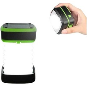 Resim Kamp Lambası Katlanabilir Lamba Solar Şarjlı Led Lamba El Fenerli Diğer 