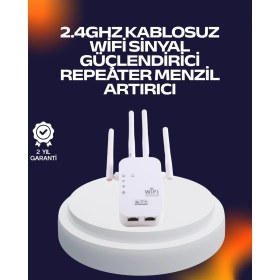 Resim Eco Lounge Yüksek Hızlı Parazit Önleyici Wifi Repeater Router 