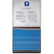 Resim Staedtler Kurşun Kalem Mars Lumograph Metal 24 Lü 100 G24 