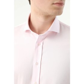 Resim D'S Damat Ds Damat Slim Fit Pembe Düz Nano Care Gömlek 4HE02SG00139M 