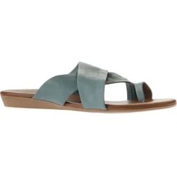 Resim Bueno Shoes Mavi Deri Kadın Parmak Arası Terlik 01WU7428 01WU7428 