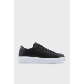 Resim Armani Exchange Logolu Hakiki Deri Sneaker Ayakkabı Erkek Ayakkabı XUX123 XV534 00002 