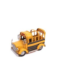 Resim Dekoratif Metal Araba Okul Otobüsü Kalemlik 1510a-8279 Model 