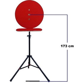 Resim Dartsan TADAR7212K Raf Düzenekli Tripod Ayaklı Dart Arkalık Stand Seti Kırmızı 
