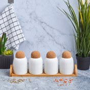 Resim Perotti Cork Line 5 Parça Baharat Takımı 