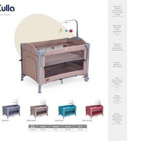 Resim Baby2go 2254 Culla Anne Yanı Oyun Parkı Park Yatak 70 x 110 Cm Yeşil 