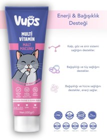 Resim VUPS Multivitamin Kedi Malt Macunu 100 gr 
