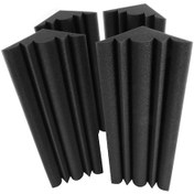 Resim Youmex 4lü Set Siyah Akustik Köpük Paneller - 30x18x18 Cm, Yüksek Yoğunlukta, Ses Emici, Isıya Dayanıklı, Stüdyo/ev/bar Uygun 10" 