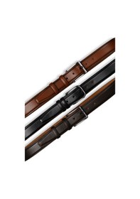 Resim Mft Leather Hakiki Deri Erkek Kemer Dikişli, 3,5cm, Siyah 7458 Siyah 