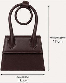 Resim Moda Çınar Kol Çantaşı Şık Yeni Model Kahverengi 