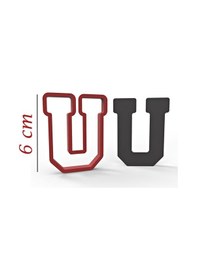 Resim 6 Cm U Harfi Kurabiye Kalıbı 