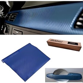 Resim 3d Lacivert Tırtıklı Desen Hava Kanallı Folyo 30cm X 152cm 