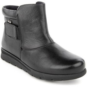 Resim Muya Wakati 6 Nokta Anatomik Taban Topuk Dikeni Hakiki Deri Kadın Bot Siyah 