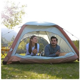 Resim Aerogogo Dahili Pompalı Otomatik Çadır Zt1-01 Krem - Bordo 