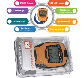 Resim Sevgift Profesyonel Kronometre '100 Lap Hafızalı' 1/1000 Saniye | D-308 