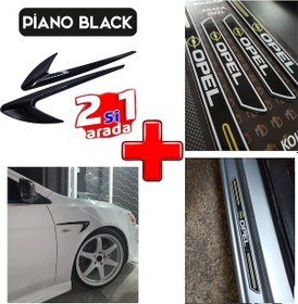Resim Opel Astra Sedan Kapı Eşiği Çamurluk Venti Piano Black 