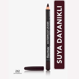 Resim Flormar Suya Dayanıklı ve Yoğun Pigmentli Mat Dudak Kalemi 242 Deep Bordeaux 