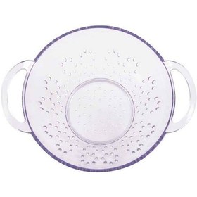 Resim Akrilik Şeffaf Makarna Süzgeçi & Sebze Meyve Süzgeçi Çok Renkli 