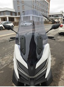 Resim MOTOCAM Voge SR4 Siperlik Ön Cam 2022-2025 Model 70cm Füme Renkli 4mm UZUN CAM 