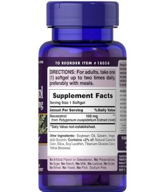 Resim Puritan's Pride Resveratrol 100 Mg 120 Kapsül 