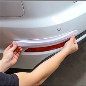 Resim Araba Tampon Koruyucu Karbon Desenli Beyaz 1239642 