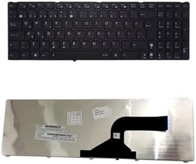 Resim Asus 70-NZT1K3I00 ile Uyumlu Klavye Siyah Türkçe Çerçeveli 