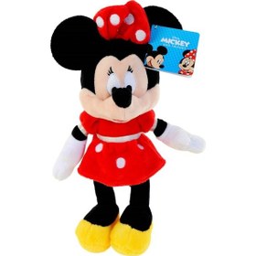 Resim Unutulmaz Bir Hediye - Lisanslı 25 Cm Minnie Kırmızı Elbiseli Peluş 