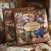 Resim 100 yaprak/kutu çıkartma hediye kutusu, romantik hediye serisi el yapımı DIY scrapbook çıkartmaları, fotoğraf albümü günlük dekorasyonu doğum günü hediyeleri olarak kullanılabilir, tatil parti hediyeleri 