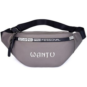Resim Erkek Deri Göğüs Çantası Büyük Kapasiteli Bel Çantası Crossbody Çanta-kahverengi 
