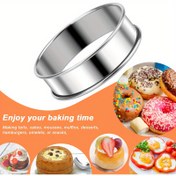 Resim Paslanmaz Çelik Çift Katlı Muffin ve Tart Kalıpları - Dayanıklı Tatil Şekerlemeleri için Pişirme Kalıbı (Cadılar Bayramı, Noel, Paskalya, Şükran Günü) - Kekler, Hamur İşleri, Donutlar, Burgerler ve Daha Fazlası İçin İdeal | Parlak Yüzeyli | Yüksek Kaliteli Mutfak Eşyası 