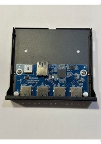 Resim 4 Port Usb 3.0 Panel 3.5'' Kasa İçin 4 Port Usb 3.0 Ön Panel 