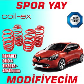 Resim Coil-Ex Clio 4 11-2012 Sonrası 40-40Mm Alçaltma Spor Yay 