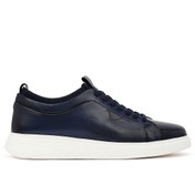 Resim Derimod Erkek Lacivert Bağcıklı Kalın Tabanlı Deri Sneaker 25WFD693618 