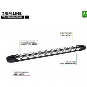 Resim Volkswagen Transporter T4 Uzun Şase Trimline Gri Yan Basamak 255 