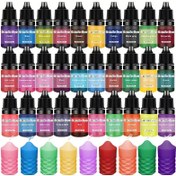 Resim 8 Renk / 15 Renk Mum Boya Seti 5ml / Şişe, DIY Mum Yapımı İçin Uygun, Yüksek Konsantrasyonlu Yağ Bazlı Mum Boyası 